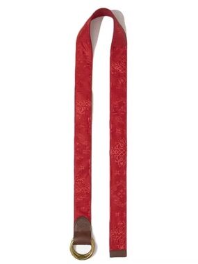 NWT 2021 CLOT x POLO BY RALPH LAUREN RED O-RING BELT SZ SMALL OR MEDIUM RARE